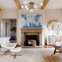 Modern Gold Flush Mount Ceiling Chandelier 9 Light Glass Globe